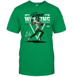 Eagles Quez Watkins Triangle Name Wht T Shirt