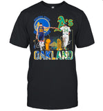 Curry Golden State Warriors and Stewart Oakland Athletics Oakland signatures shirt_2