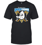 2022 Friday Night Smack Down WWE x Anaheim Ducks T-Shirt