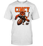 Limited Cincy Football Tiger Attack '68 Shirts