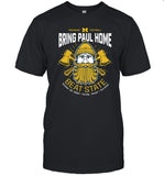 Limited Valiant University of Michigan Football ''Bring Paul Home'' MSU Game Shirt