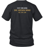 Dec 31, 2024 Zac Brown Band State Farm Arena, Atlanta, GA T-Shirt