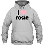 Evan Mock Wearing I Love Rosie Hoodie