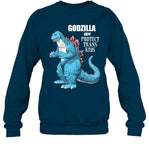 Godzilla Says Protect Trans Kids Sweatshirt