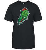 Hartford Yard Goats Adult Bouncing Pickles Primary Logo T-Shirt