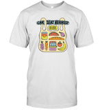 Limited Car Seat Headrest Get More Groceries T Shirt