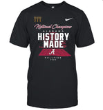Alabama Roll Tide Script A History Made National Champions Locker Room shirt_1