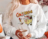 90s Cartoon Cow And Chicken Unisex Hoodie