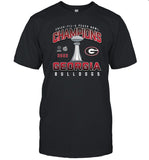 Georgia Bulldogs College Football Playoff 2022 Peach Bowl Champions Favorite Cheer Tee