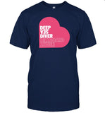 deep sea diver pink billboard heart shirt
