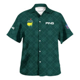 Golf Geometric Pattern Green Masters Tournament Ping Hawaiian Shirt Style Classic Oversized Hawaiian