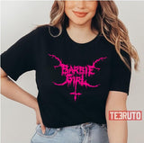 Black Metal Barbie Girl Pink Unisex T-Shirt