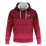 Golf Callaway 124th U.S. Open Pinehurst Sports Hoodie Shirt Red Gradient Stripes Pattern All Over Pr