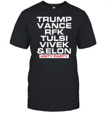Eric Weinstein Trump Vance Rfk Tulsi Vivek & Elon Unity Party Shirt