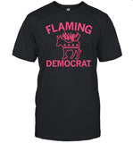 Flaming Democrat Tee Shirt