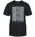 Limited Joy Division Unknown Pleasures Text Black T-Shirt