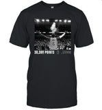 Limited LeBron James All-Time Scoring Record Chalk Throw Shirt