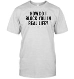 Fred Taylor Wearing How Do I Block You In Real File Shirt
