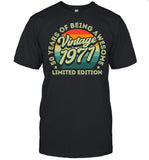 50 Years Of Being Awesome Limited Edition 1971 Vintage shirt_1