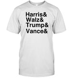 Harris Walz Trump Vance Shirts