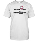 Kitty X Berk She Was A Kitty Girl He Was A Berk Boy Shirt