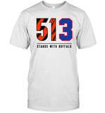 513 Stands With Buffalo T-Shirt Damar Hamlin