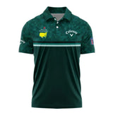 Dark Green Triangle Mosaic Pattern Masters Tournament Callaway Polo Shirt Style Classic Polo Shirt For Men