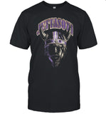Justin Jefferson Vintage Viking Black T Shirt