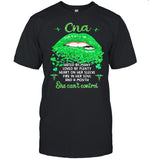 CNA Hated By Many Loved By Plenty Heart On Her Sleeve Fire In Her Soul And A Mouth She Can't Control Grass shirt
