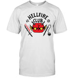 hellfire club with funko’s stranger things baseball tee