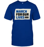 David Hogg March for our lives stop gun never again Tee