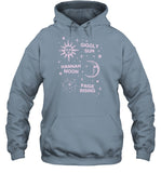 Giggly Sun Hannah Moon Paige Rising Sky Hoodie
