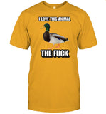 Cringeytees Store I Love This Animal The Fuck Duck Cringey Shirt