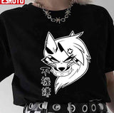 Black N White Helluva Boss Loona Art Unisex T-shirt