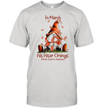 Gnome In March We Wear Orange Multiple Sclerosis Awareness shirt_3
