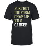 Dave Mustaine T-Shirt Foxtrot Uniform Charlie Kilo Cancer 2023