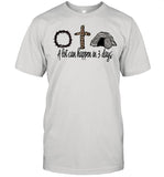 Crown of thorns cross a lot can happen in 3 days shirt_1