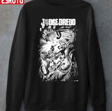 Black White Judge Dredd Artwork Unisex T-shirt