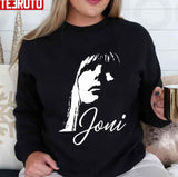 Black N White Art Of Young Joni Mitchell Unisex T-Shirt