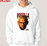 90's Rodzilla Dennis Rodman Basketball Player Vintage Graphic Unisex T-shirt