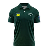 Golf Sport Masters Tournament Callaway Polo Shirt Sports Dinamond Shape Dark Green Polo Shirt For Men