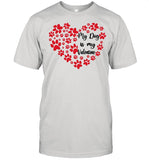Heart My Dog Is My Valentine 2021 shirt