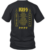 Kiss Band Hot In The Shade Tracklist Concert T Shirt