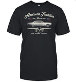 American Tradition Muscle Car Old School Culture American Flag shirt