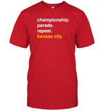 Limited Championship Parade Repeat Kansas City Shirt