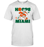 Hoops At Miami Hurricanes t shirt