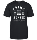 Crime University Scholar Junkie Indianapolis T-Shirt