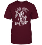 Hi My Name Is Mark Live Fast Dine Young T Shirt