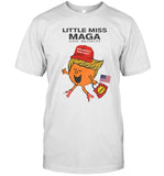Little Miss Maga Womens T Shirt