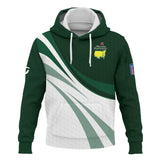 Golf Sport Masters Tournament Taylor Made Hoodie Shirt Green Color Sports Golf Ball Pattern All Over